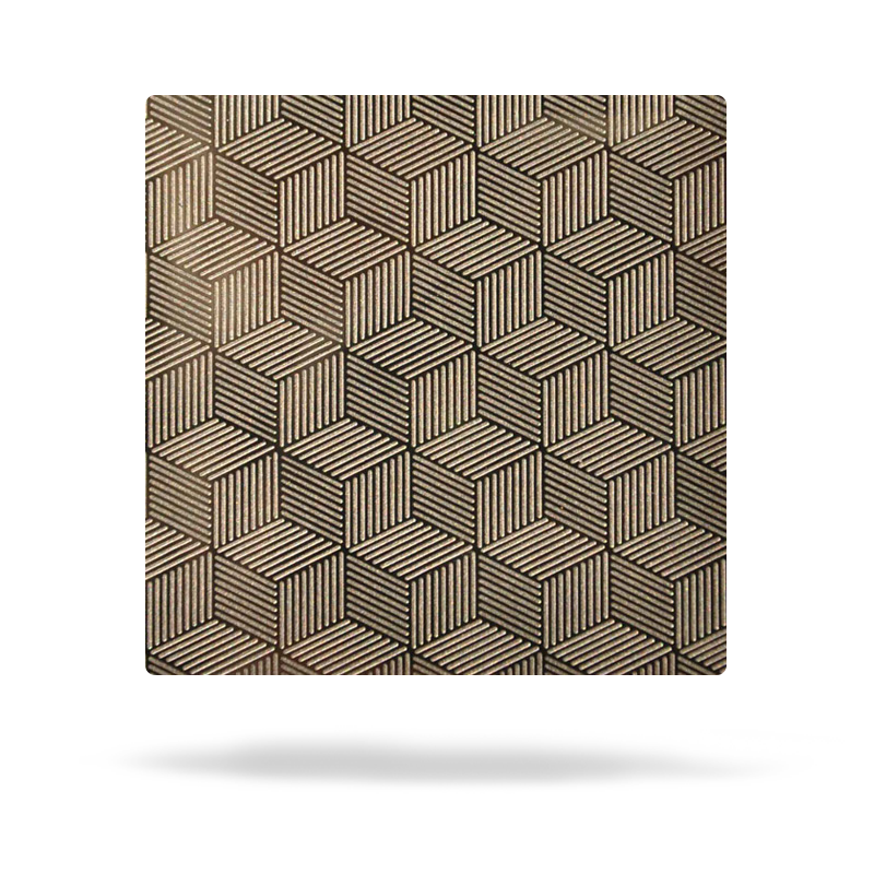 超级3D蚀刻镀香槟金色 